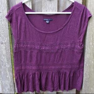 American eagle flowy shirt